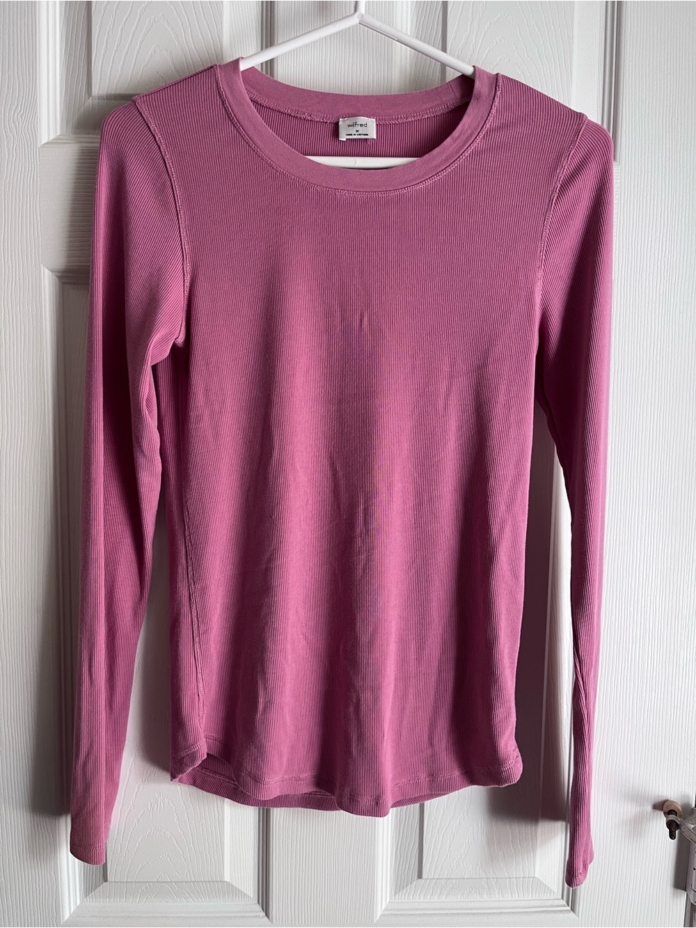 Wilfred Pink Rib Long Sleeve